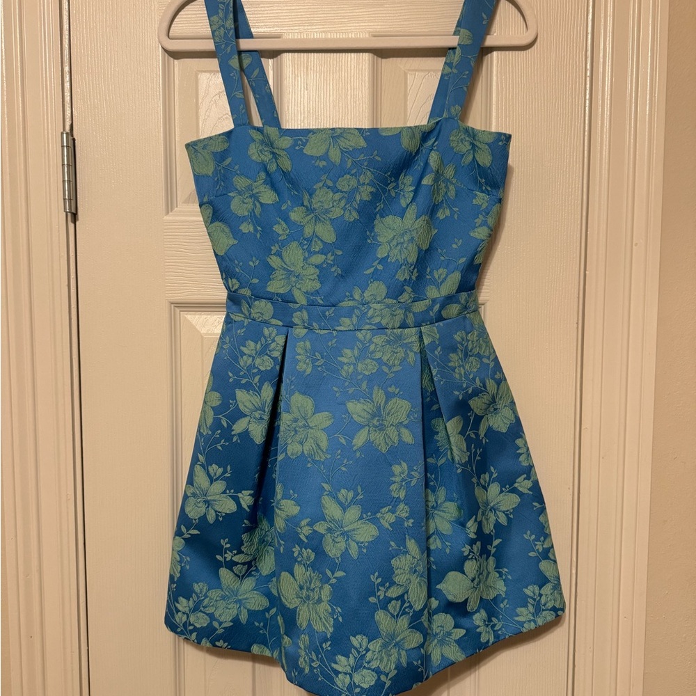 Alexis Blue Floral Mini Dress
